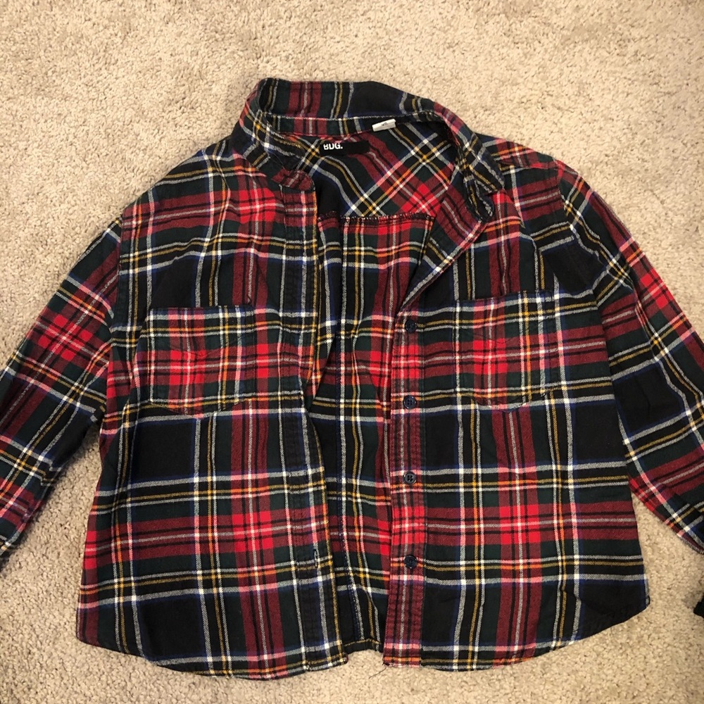 Urban outfitters cropped flannel